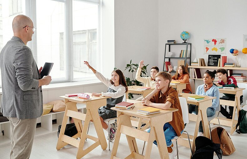 Klas met leerlingen PO